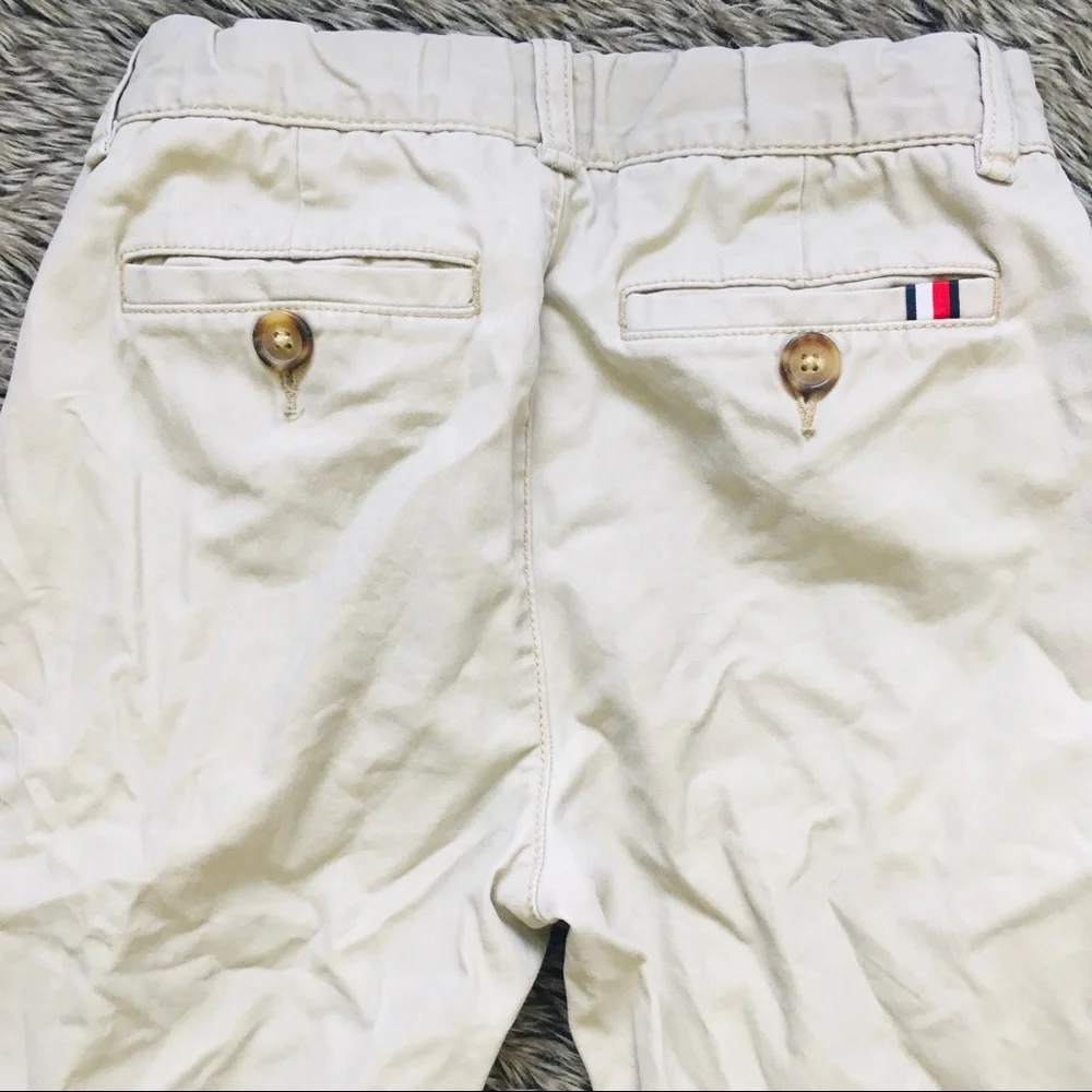 TOMMY HILFIGER boy’s slim fit cream color khaki pants size 10